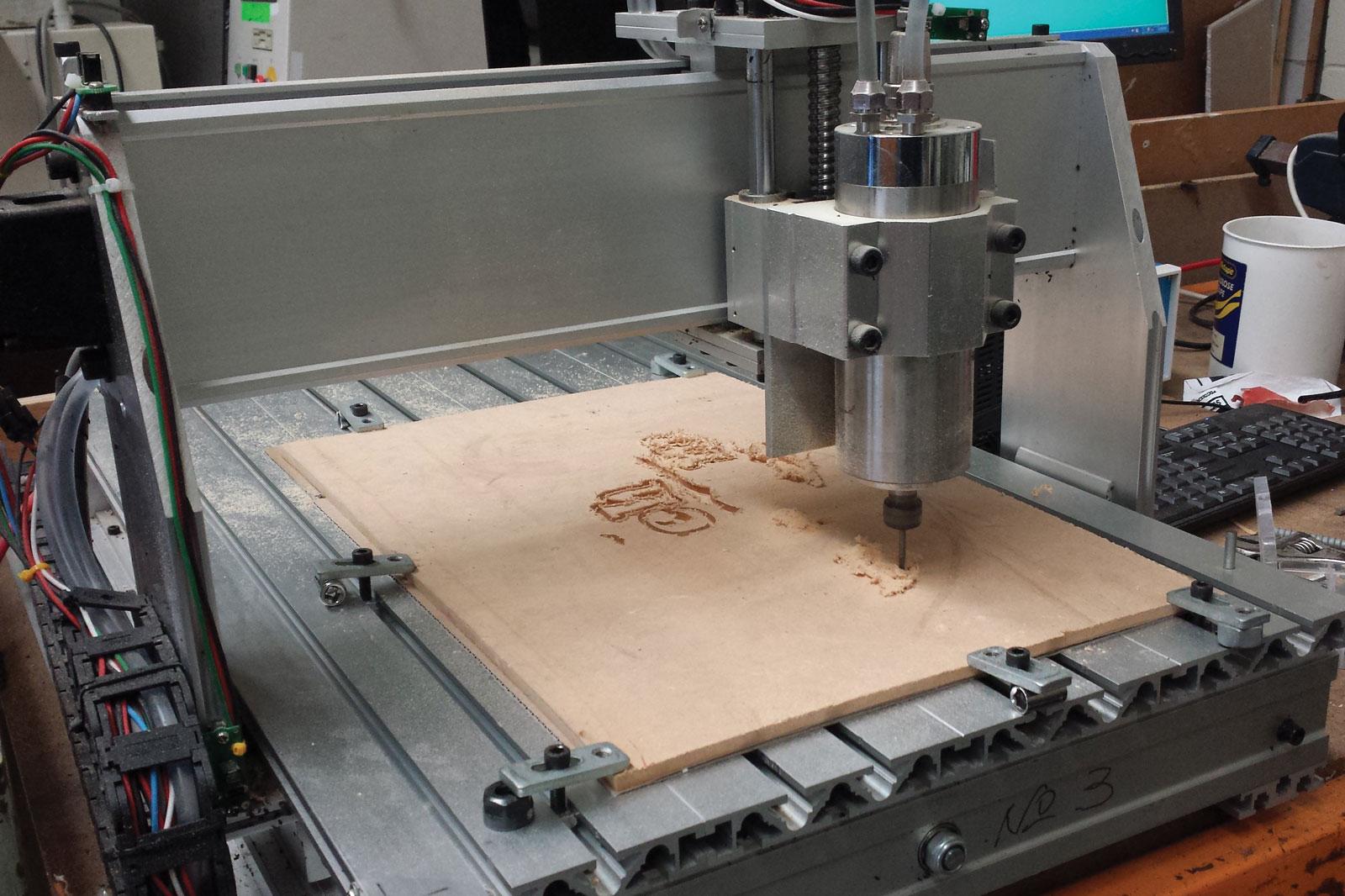 Like many hobbyists, Ray has his own CNC machine for making all sorts of awesome things.