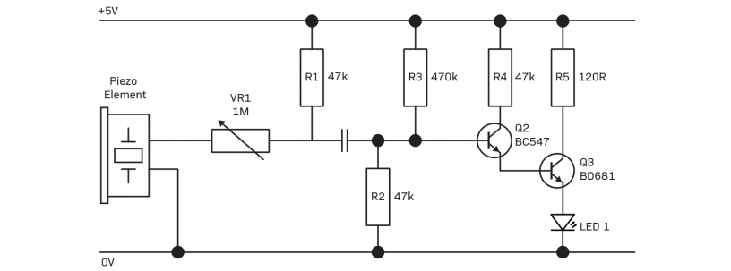 piezo as an input transducer