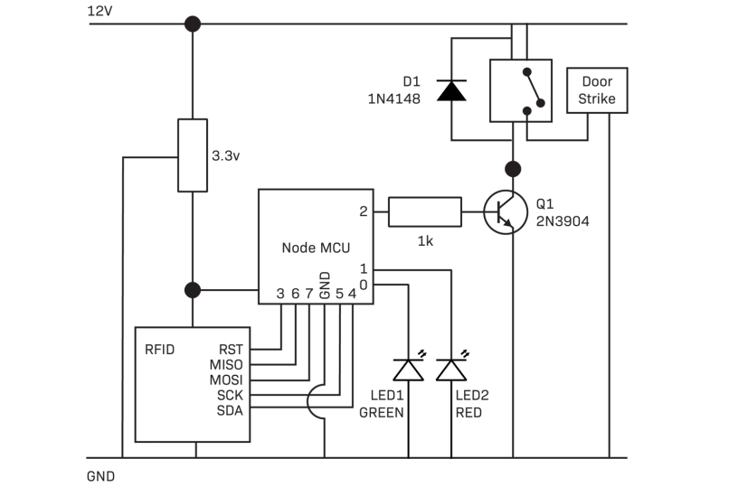 Schematic if using standard relay