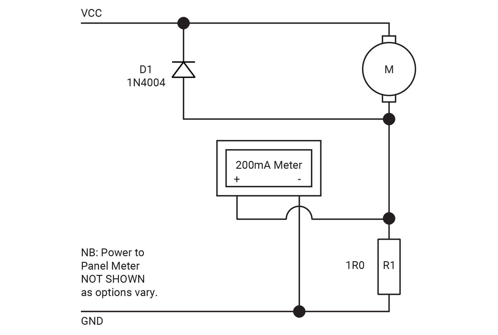 simple panel meter