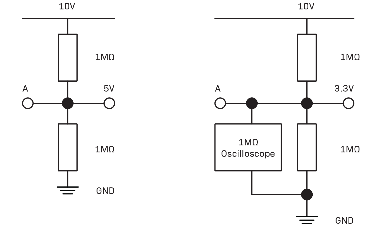 oscilloscope loading circuit