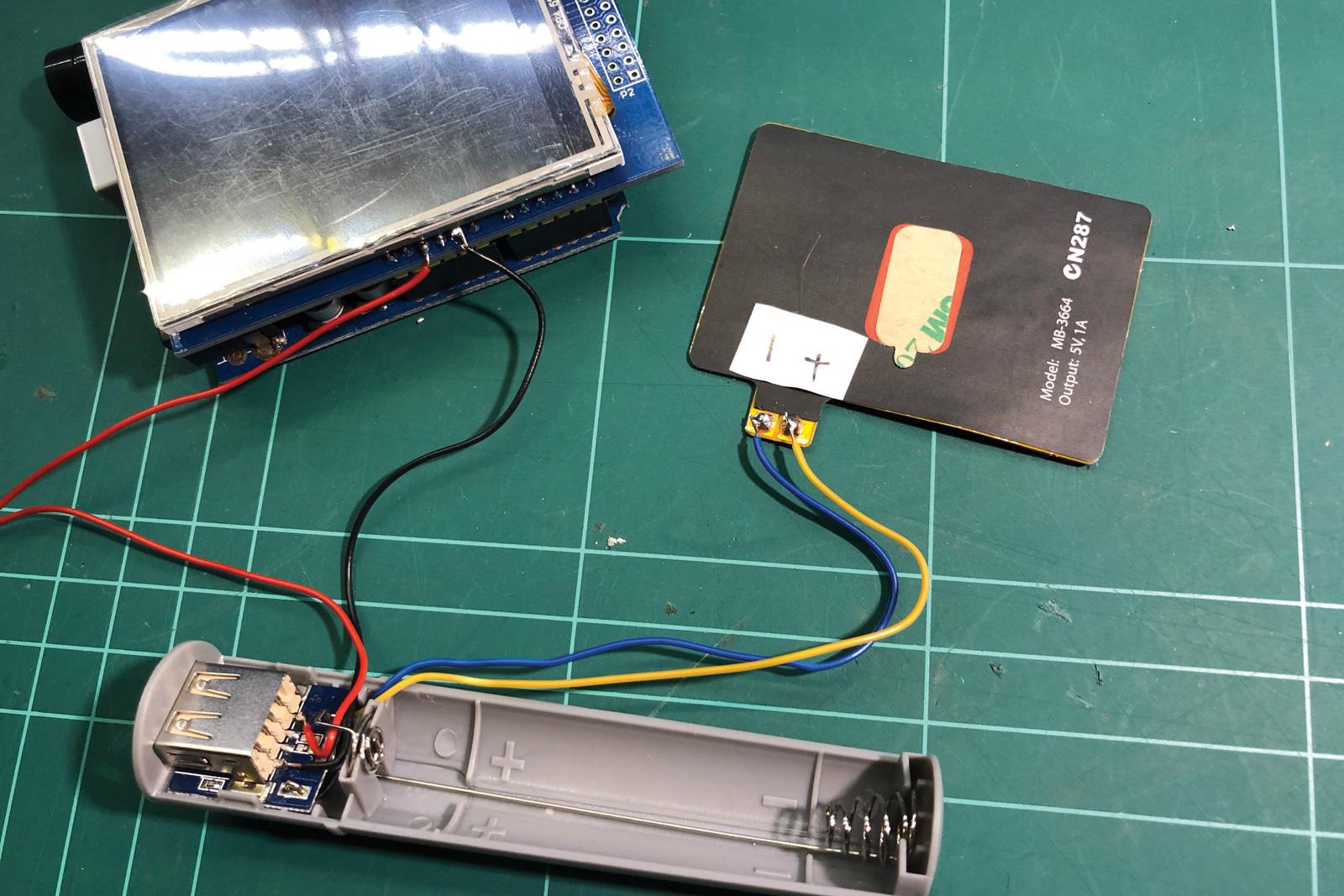 soldering charging wires