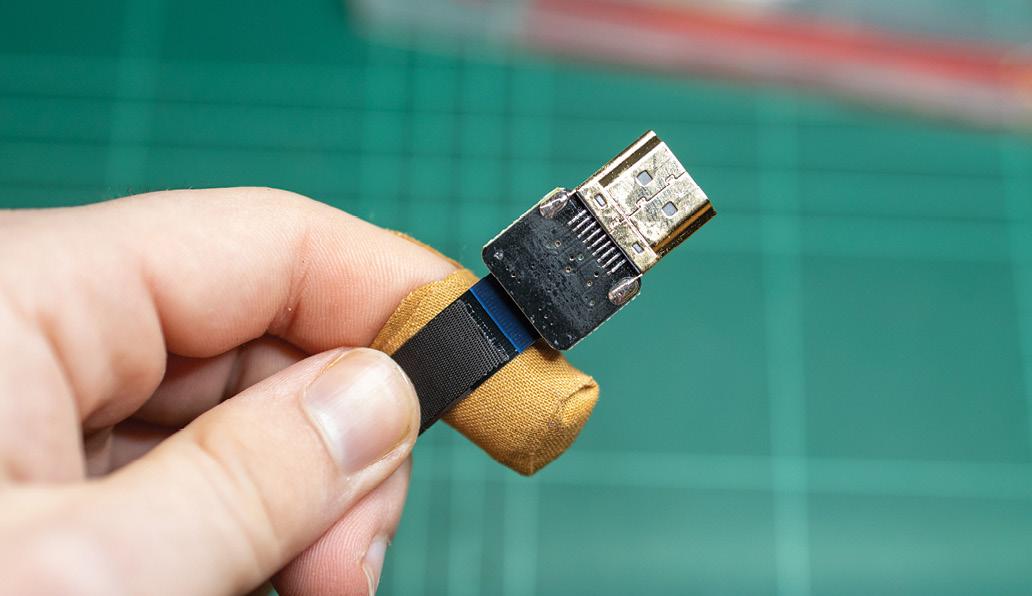 Câble Mini HDMI vers HDMI - 10cm - WHITE - Pi Zero